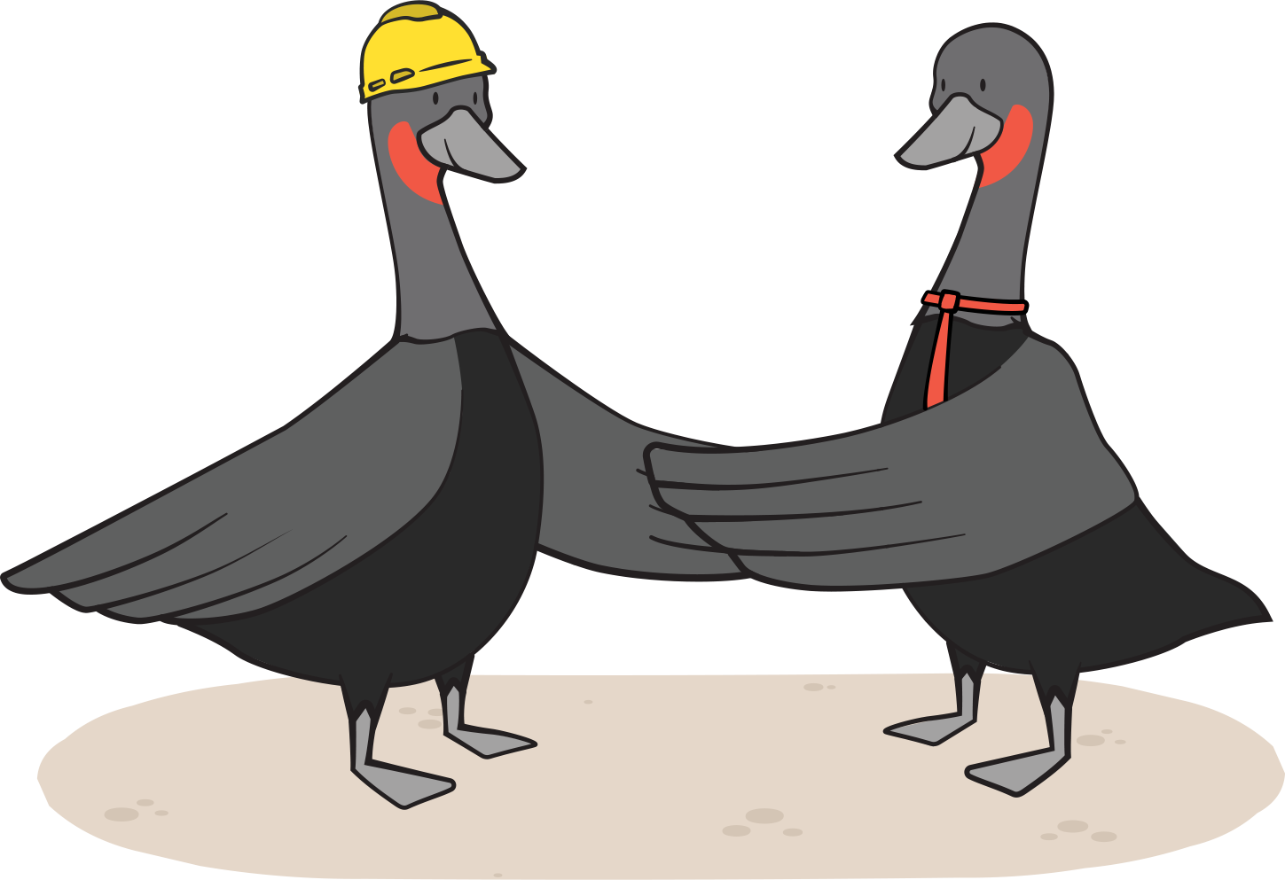 Red outlined map of United States including clients